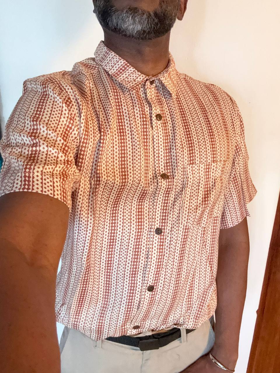 Rust Stripe Shirt