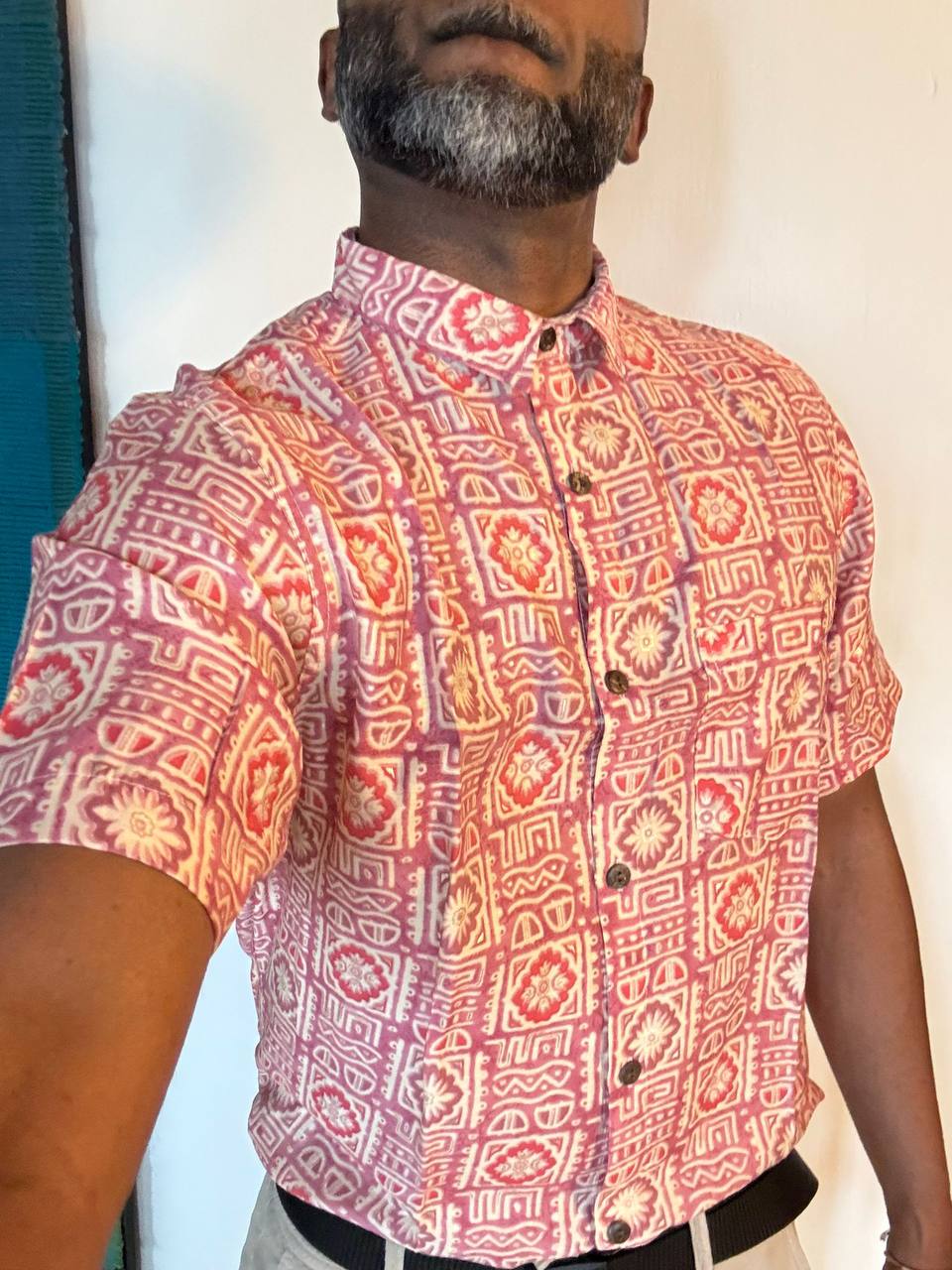Coral Mosaic Shirt